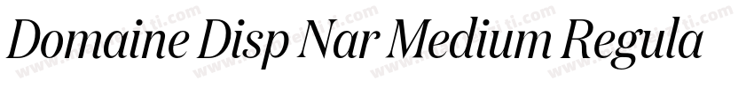 Domaine Disp Nar Medium Regular字体转换